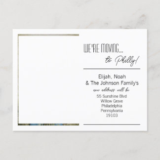 家族の写真を移動 案内ポストカード