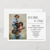 家族の写真を移動 案内ポストカード (正面/裏面)