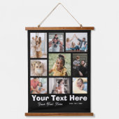 家族の写真を追加する 吊り下げ型タペストリー (正面)