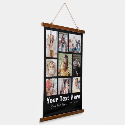 家族の写真を追加する 吊り下げ型タペストリー (傾斜あり)