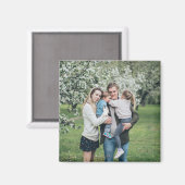 家族の写真を追加カスタムする マグネット (正面/裏面)