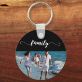 家族の写真を追加 キーホルダー (正面)
