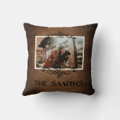 家族の写真を飾る特別な贈り物 | オーダーメイド クッション (裏面)