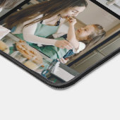 家族の写真を8つの写真コラージュに追加 デスクマット (コーナー)