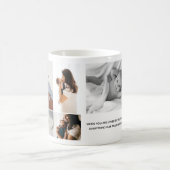 家族の写真インスパイアコラージュのメッセージ コーヒーマグカップ (中央)