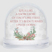 家族の写真エレガント引用文クリスマス (裏面)