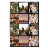 家族の写真カスタムカレンダー黒2026 カレンダー (カバー)