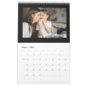 家族の写真カスタムカレンダー黒2026 カレンダー (3月 2026)