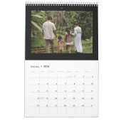 家族の写真カスタムカレンダー黒2026 カレンダー (1月 2026)
