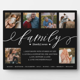 家族の写真カスタムコラージュ記念ファイルの定義 フォトプラーク