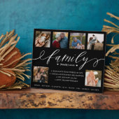 家族の写真カスタムコラージュ記念ファイルの定義 フォトプラーク (側面)