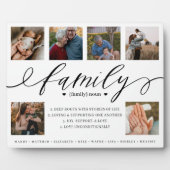 家族の写真カスタムコラージュ記念ファイルの定義 フォトプラーク (正面)