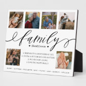 家族の写真カスタムコラージュ記念ファイルの定義 フォトプラーク (側面)