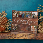 家族の写真カスタムコラージュ記念ファイルの定義 フォトプラーク (側面)