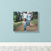 家族の写真キャンバスの印刷を作成する キャンバスプリント (インサイチュ (ウッドフロア))