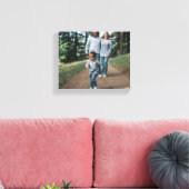 家族の写真キャンバスの印刷を作成する キャンバスプリント (インサイチュ (リビング))