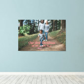 家族の写真キャンバスの印刷を作成する キャンバスプリント (インサイチュ (ウッドフロア))