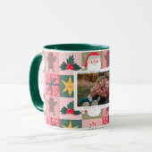 家族の写真ギフト色のノールクリスマスマグ マグカップ (正面左)