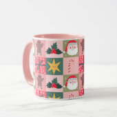 家族の写真ギフト色のノールクリスマスマグ マグカップ (正面左)