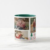 家族の写真ギフト色のノールクリスマス マグカップ (中央)
