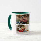 家族の写真ギフト色のノールクリスマス マグカップ (正面左)