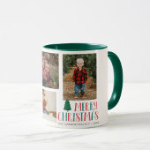 家族の写真ギフト色のノールクリスマス マグカップ