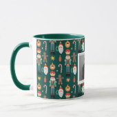 家族の写真ギフト色のノールクリスマス マグカップ (左)