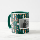 家族の写真ギフト色のノールクリスマス マグカップ (正面左)