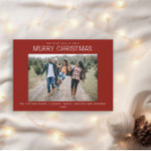 家族の写真クリスマスのカードをお楽しみいただきたい 招待状