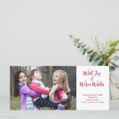 家族の写真クリスマスの喜び、暖かい願い (スタンド正面)