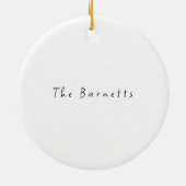 家族の写真クリスマスオーナメント – カスタムギフト セラミックオーナメント (裏面)