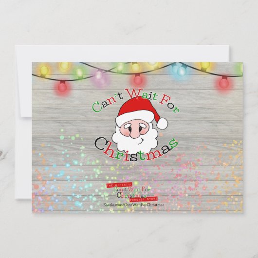 家族の写真クリスマスカードを笑い 招待状 (裏面)