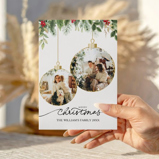 家族の写真クリスマスカード,写真のホリデーカード, シーズンカード