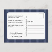 家族の写真クリスマスカード 案内ポストカード (裏面)