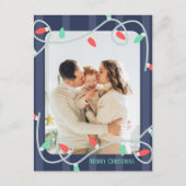 家族の写真クリスマスカード 案内ポストカード (正面)