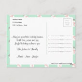 家族の写真クリスマステーマ シーズンポストカード (裏面)