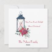 家族の写真クリスマスハピネスフラットホリデーカード シーズンカード (裏面)