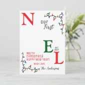 家族の写真クリスマスファースト シーズンカード (スタンド正面)