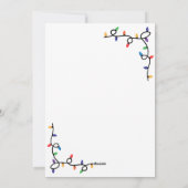 家族の写真クリスマスファースト シーズンカード (裏面)