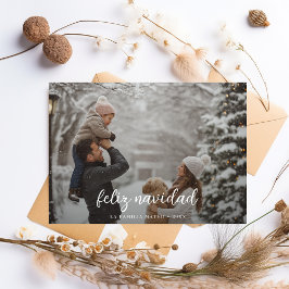 家族の写真クリスマスフェリーズNavidadの写真 シーズンカード