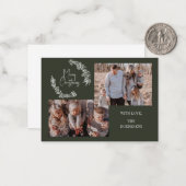 家族の写真クリスマスフラットノートカード ノートカード