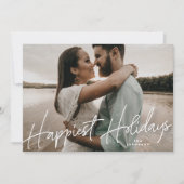 家族の写真クリスマスホリデーの写真カード シーズンカード (正面)