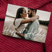 家族の写真クリスマスホリデーの写真カード シーズンカード