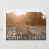 家族の写真クリスマスホリデーの写真カード シーズンカード (正面)