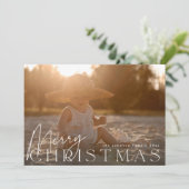 家族の写真クリスマスホリデーの写真カード シーズンカード (スタンド正面)