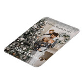 家族の写真クリスマスホリデーファミリー マグネット (左側)