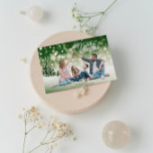 家族の写真クリスマスユニーク シーズンカード