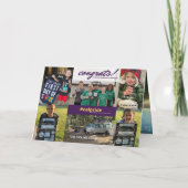 家族の写真クリスマスレターの内側の写真の背面 シーズンカード (裏面)