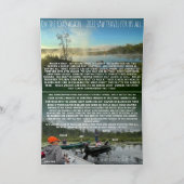 家族の写真クリスマスレターの内側の写真の背面 シーズンカード (内部)