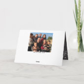 家族の写真クリスマスレター金ゴールドシャルボード シーズンカード (裏面)